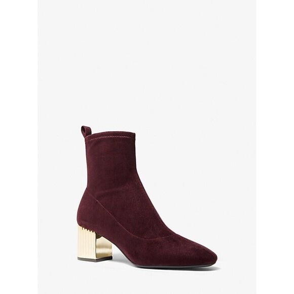 Michael Kors SHOES (Size 6.5) NEW/NWT "Porter" ANKLE BOOT Vegan Suede BOOTIE - Picture 1 of 7